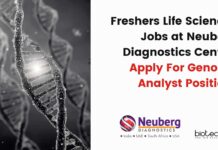 Freshers Life Sciences Jobs at Neuberg Diagnostics Center – Apply For Genome Analyst Position! Freshers BSc Life Sciences Jobs