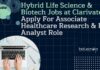 Hybrid Life Science & Biotech Jobs at Clarivate – Apply For Associate Healthcare Research & Data Analyst Role Hybrid Life Science Jobs at Clarivate