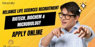 Reliance Life Sciences Positions
