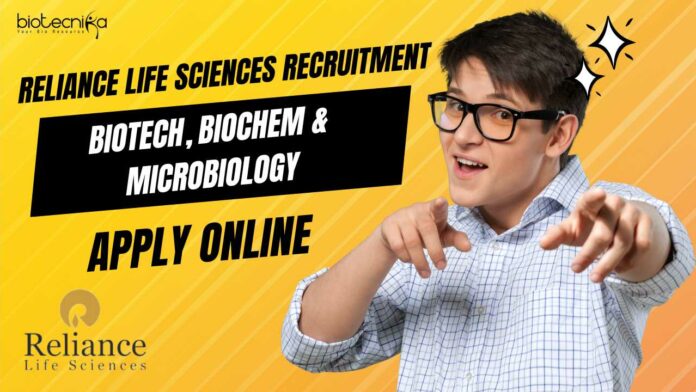 Reliance Life Sciences Positions
