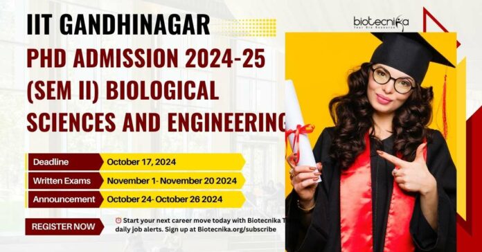 IIT Gandhinagar PhD Admissions 2024-25