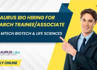 Laurus Bio Hiring For Research Trainee