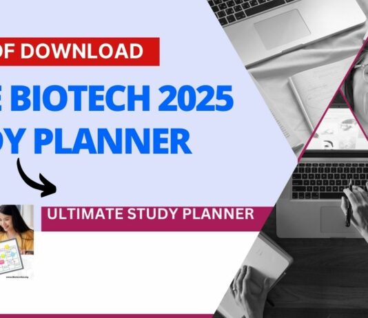 GATE Biotech 2025 Study Planner