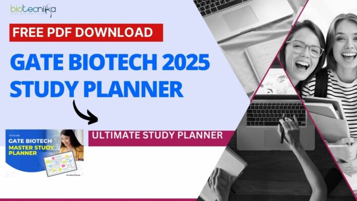 GATE Biotech 2025 Study Planner