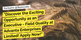 Agriculture Job Opening Advanta Enterprises - Apply Online