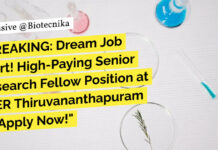 IISER TVM ENDFLU Project Job For Biological Sciences – Apply Online IISER TVM Project Vacancies