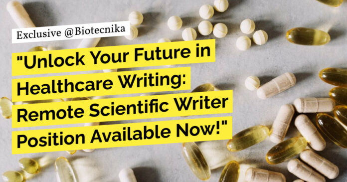 Remote Scientific Writer Position at Indegene - Life Sciences Apply Online