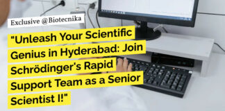 Schrödinger Biology Scientist Recruitment - Apply Online