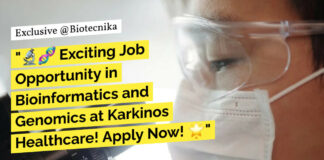 Karkinos Healthcare Hiring Bioinformatics