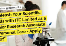 ITC Limited Hiring MSc Biotech & Microbiology For Research Associate Role – Apply Online ITC Limited Hiring MSc Biotech & Microbiology For Research Associate Role - Apply Online