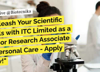 ITC Limited Hiring MSc Biotech & Microbiology For Research Associate Role - Apply Online