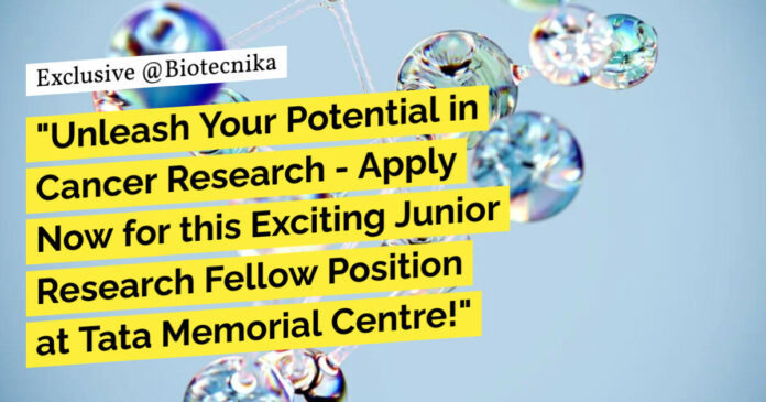 ACTREC Cancer Project Vacancy For Life Sciences - Attend Walk-In