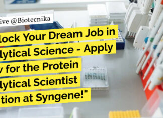 Syngene Biological Sciences Analytical Scientist Position - Apply Now