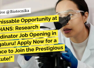 NIMHANS Research Coordinator Job