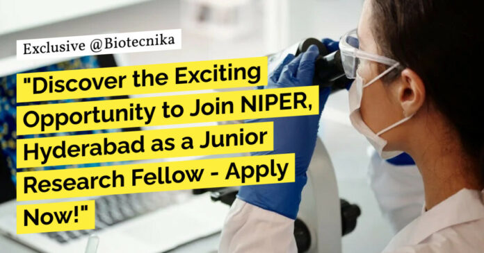 NIPER Life Sciences Research Fellow Job - Applications Invited