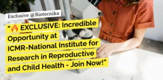 NIRRCH Biological Sciences Project Vacancy