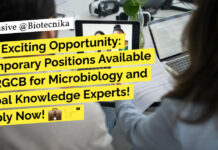 RGCB Microbiology Project Recruitment For MSc - Apply Online
