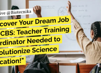NCBS Teacher Training Coordinator Recruitment - PhD Biology Apply Online
