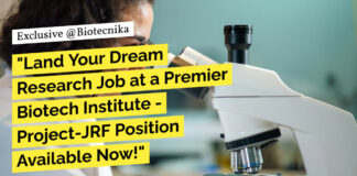 MSc Life Sciences Vacancy at RCB Faridabad - Project-JRF Position Available Now!