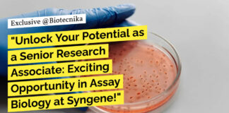 Syngene Biologist Jobs For Life Sciences - Apply Online