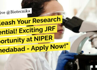 NIPER Biotech JRF Recruitment - Applications Invited