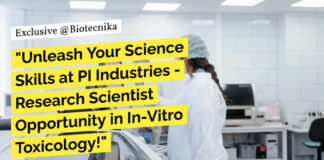 PI Industries Research Vacancies For Molecular Biology, Biochem - Apply Online