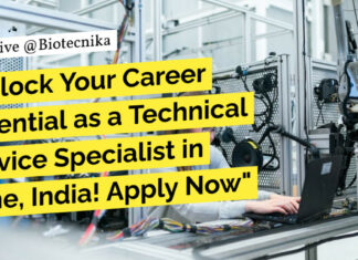 Ecolab Biotechnology Technical Service Specialist Role! Apply Now