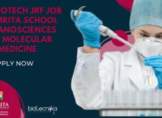MSc Biotech JRF Job