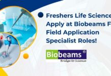 Freshers Life Sciences Apply at Biobeams
