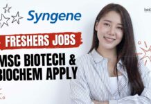 Freshers Job Vacancies Syngene