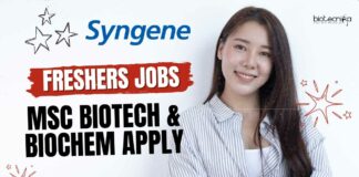 Freshers Job Vacancies Syngene