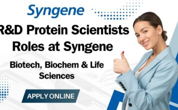 R&D Protein Scientists Syngene