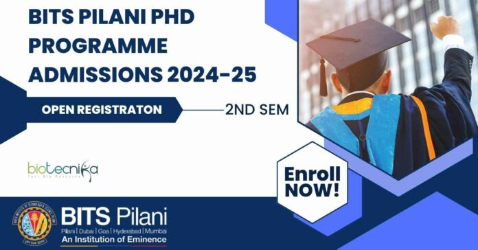 BITS Pilani PhD Admissions 2024-25