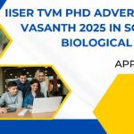 IISER TVM PhD 2025 Admissions