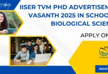 IISER TVM PhD 2025 Admissions
