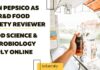 PepsiCo R&D Food Safety Reviewer Role For Microbiology & Food Science, Apply Online PepsiCo R&D Food Safety Reviewer