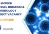 CSIR-IMTECH Biotech, Biochem & Microbiology Project Vacancy – Apply Online IMTECH Project Vacancy Biotech