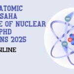 DAE-SINP PhD Admissions 2025