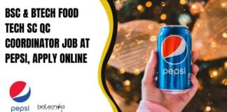 Food Tech SC QC Coordinator Job
