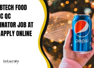 Food Tech SC QC Coordinator Job