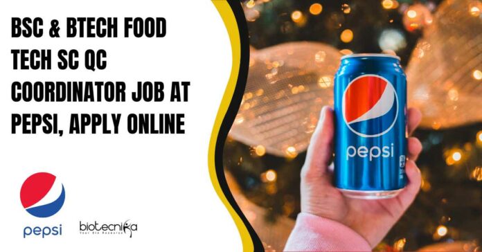 Food Tech SC QC Coordinator Job