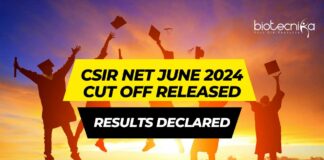 Cut Off For CSIR NET June