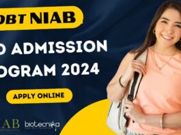 DBT-NIAB PhD Admissions 2024 Program