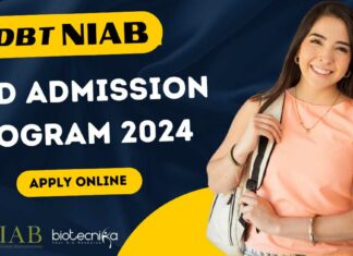 DBT-NIAB PhD Admissions 2024 Program
