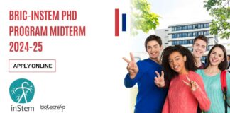 BRIC-inStem PhD Program Midterm Applications