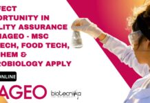 Perfect Opportunity in Quality Assurance at DIAGEO – MSc Biotech, Food Tech, Biochem & Microbiology Apply Quality Assurance Job at DIAGEO