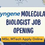 Syngene Molecular Biologist Job Opening