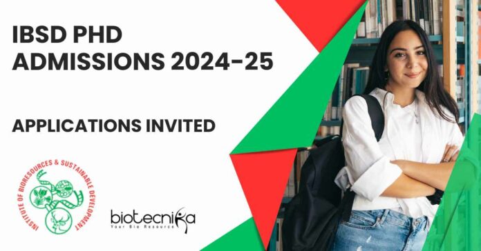 IBSD PhD Admissions 2024-25