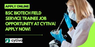 BSc Biotech Field Service Trainee