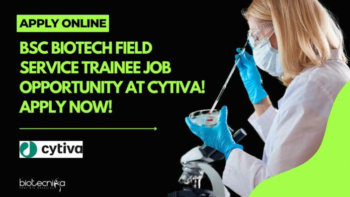 BSc Biotech Field Service Trainee